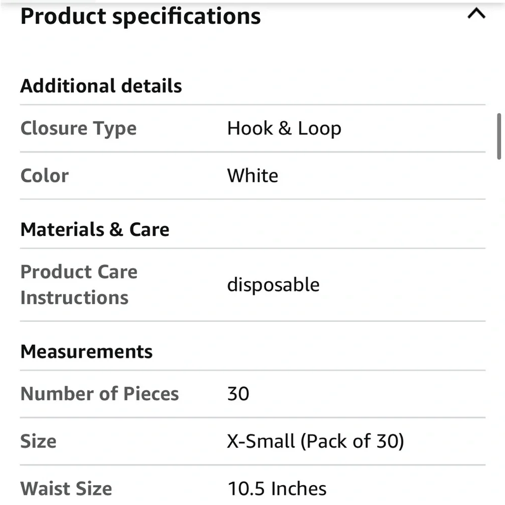 NIB Doggie Diapers size XS (30 pack)